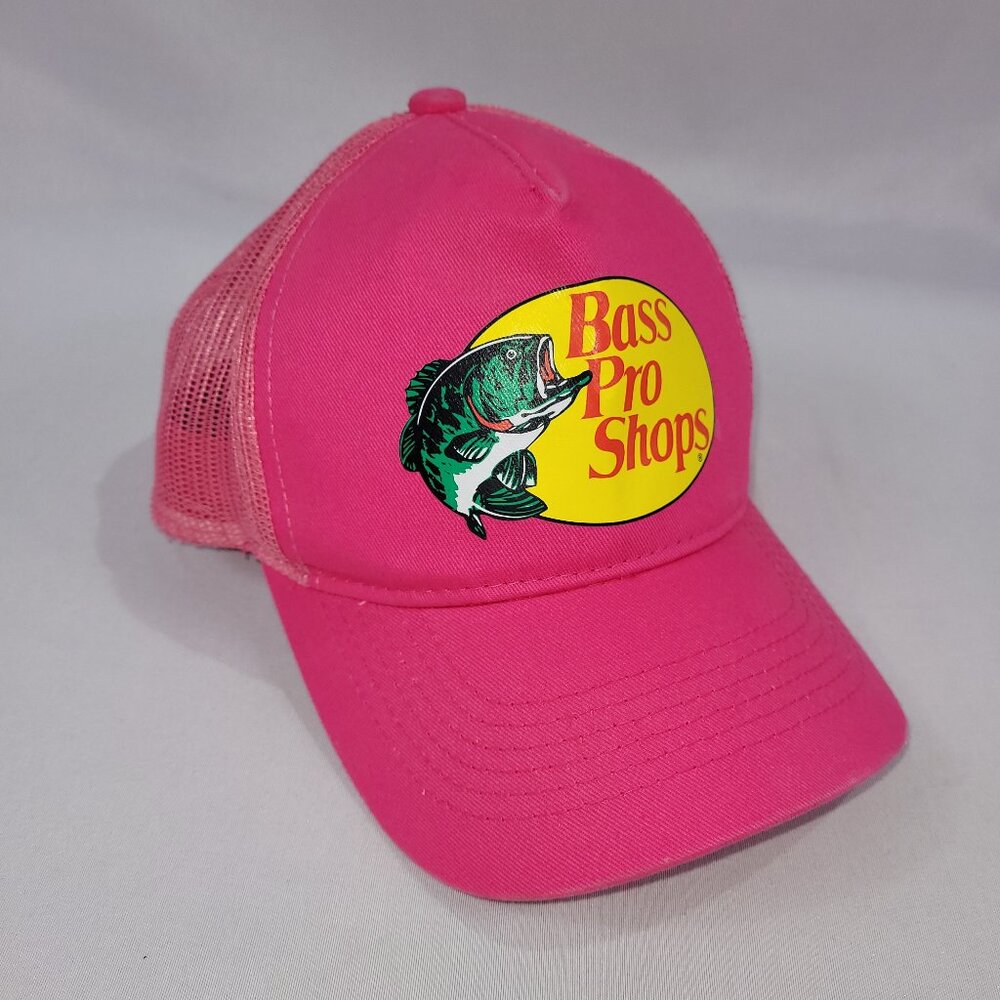 Bass Pro Shops Fishing Snapback Hat Mesh Back Truckers Cap